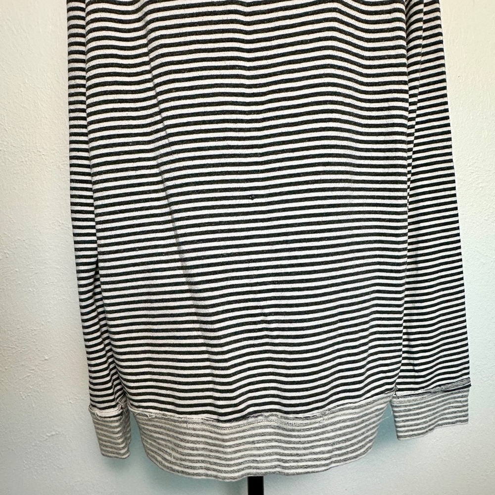 Tart Black and White Striped Sweatshirt